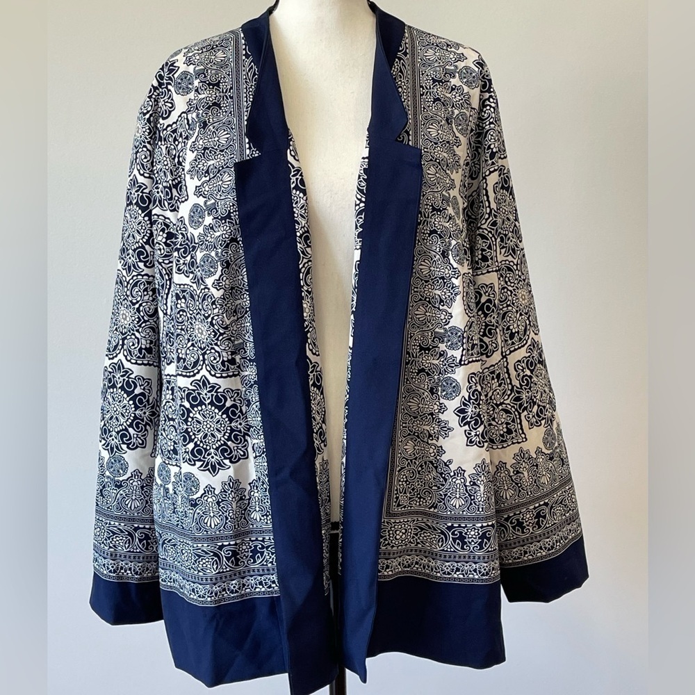 Catherines size 3X 26/28W open front blazer office career party date plus size